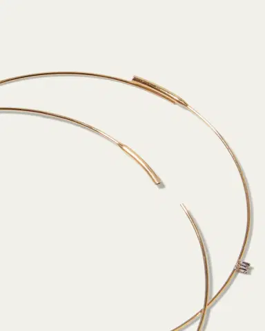 Lana 14K Gold Large Magic Diamond Hoops | Thumbnail 4 Lana 14K Gold Large Magic Diamond Hoops | Thumbnail 4