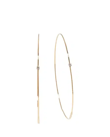 Lana 14K Gold Large Magic Diamond Hoops | Thumbnail 1 Lana 14K Gold Large Magic Diamond Hoops | Thumbnail 1