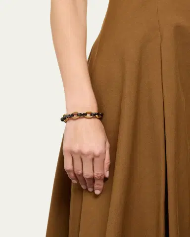 Monica Rich Kosann Marilyn Black Ceramic Link Bracelet | Thumbnail 2