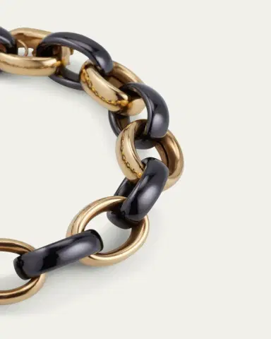 Monica Rich Kosann Marilyn Black Ceramic Link Bracelet | Thumbnail 3