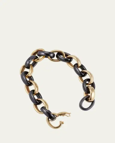 Monica Rich Kosann Marilyn Black Ceramic Link Bracelet | Thumbnail 4