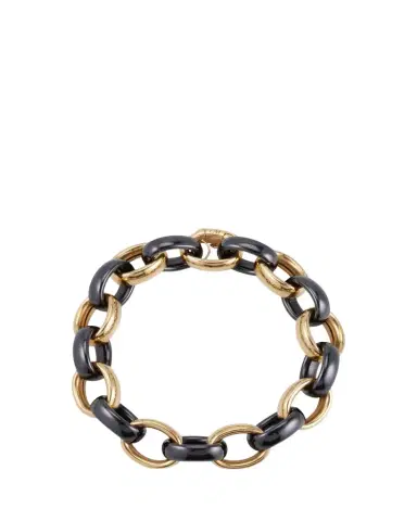 Monica Rich Kosann Marilyn Black Ceramic Link Bracelet | Thumbnail 1