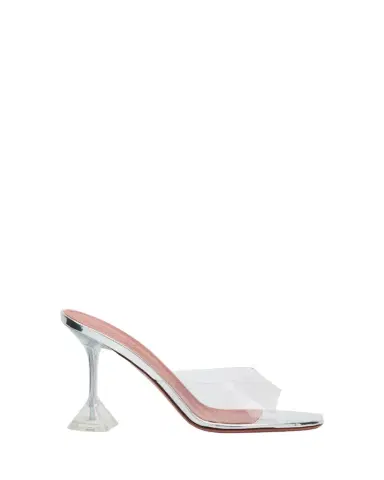 Amina Muaddi Lupita Glass Slide Sandals | Thumbnail 1