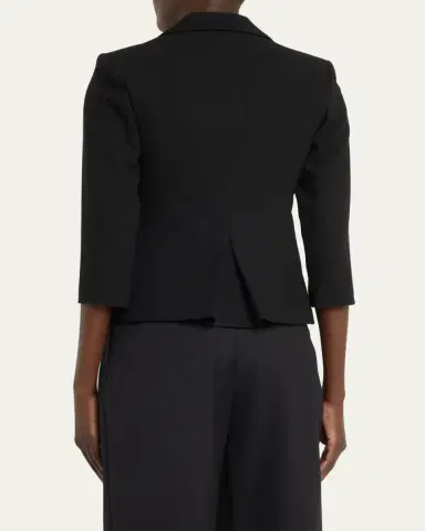 Libertine Party Skulls Gabardine Blazer, Black | Thumbnail 3