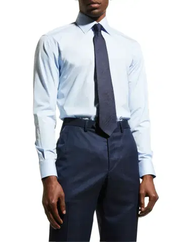 Brioni Wardrobe Essential Solid Dress Shirt | Thumbnail 1 Brioni Wardrobe Essential Solid Dress Shirt | Thumbnail 1