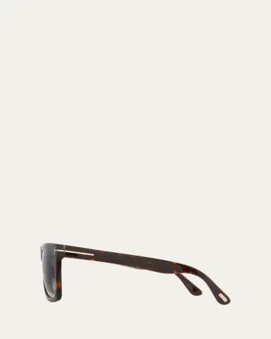 Tom Ford Morgan Thick Square Acetate Sunglasses, Tortoiseshell | Thumbnail 3 Tom Ford Morgan Thick Square Acetate Sunglasses, Tortoiseshell | Thumbnail 3