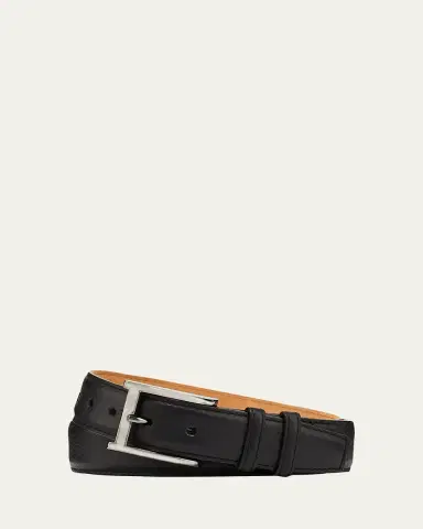 W. Kleinberg Pebbled Bison Leather Belt | Thumbnail 2 W. Kleinberg Pebbled Bison Leather Belt | Thumbnail 2