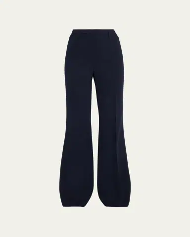 Akris Farrah Boot-Cut Mid-Rise Wool Pants | Thumbnail 7 Akris Farrah Boot-Cut Mid-Rise Wool Pants | Thumbnail 7