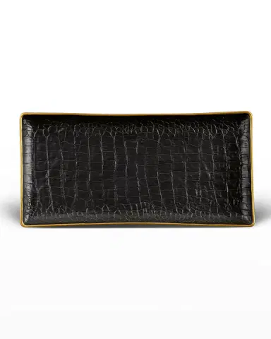 L'Objet Crocodile Medium Rectangle Tray | Thumbnail 1