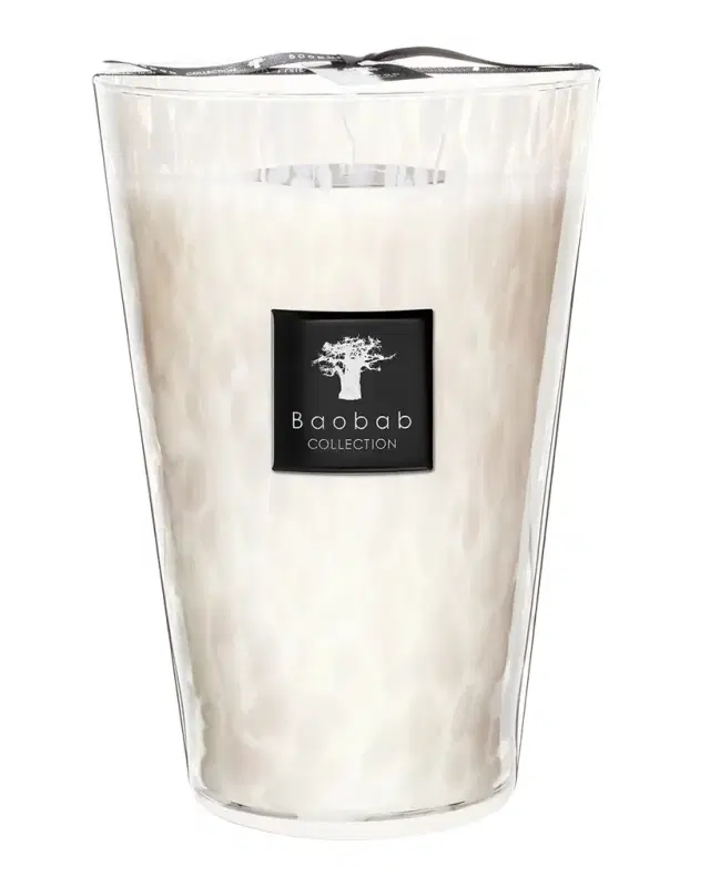 Baobab Collection White Pearls Scented Candle