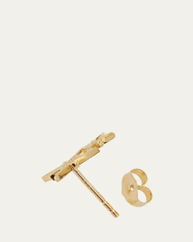 Sydney Evan 14k Pave Diamond Double Starburst Stud Earring | Thumbnail 4