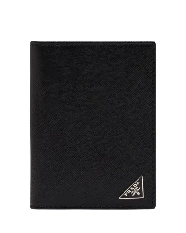 Prada Men's Saffiano Slim Card Holder Wallet | Thumbnail 1 Prada Men's Saffiano Slim Card Holder Wallet | Thumbnail 1