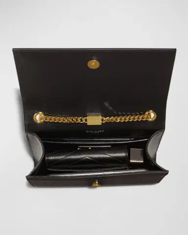 Saint Laurent Kate Small YSL Crossbody Bag in Grained Leather | Thumbnail 5