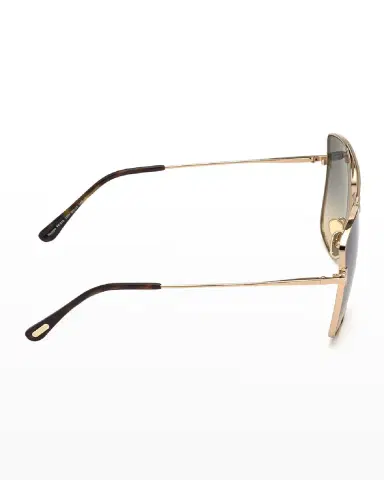 TOM FORD Reggie Metal Aviator Sunglasses | Thumbnail 2