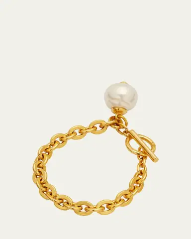 ben-amun Chain Bracelet with Pearly Drop | Thumbnail 3