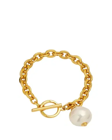 ben-amun Chain Bracelet with Pearly Drop | Thumbnail 1