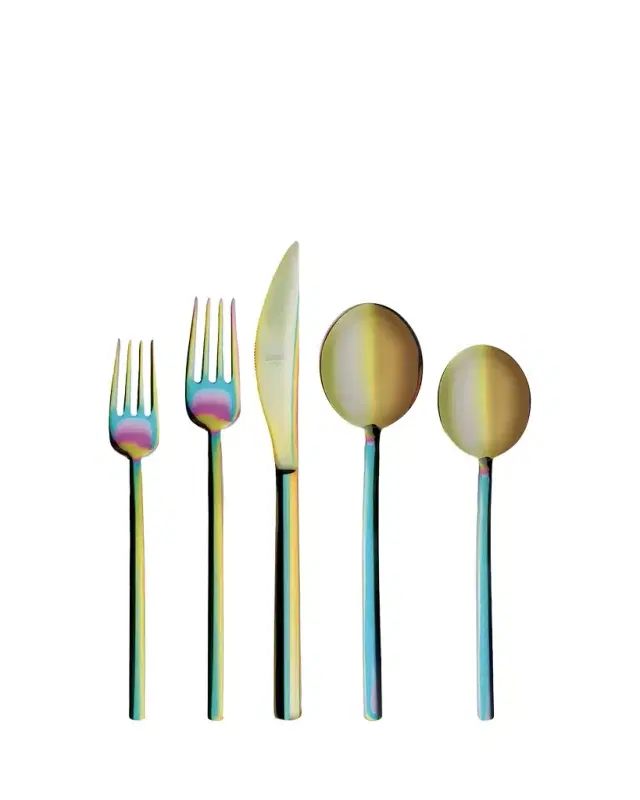 Mepra Due Ice Rainbow 5-Piece Flatware Set