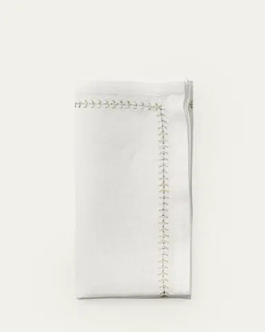 Kim Seybert Silver/Gold Herringbone Napkin | Thumbnail 2