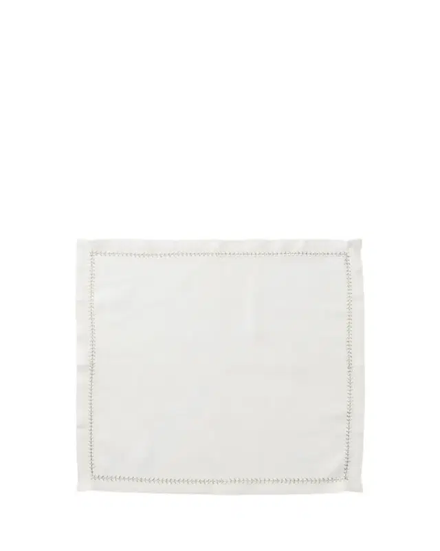 Kim Seybert Silver/Gold Herringbone Napkin