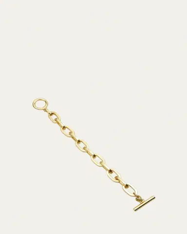 ben-amun 24k Gold Electroplate Oval Link Chain Bracelet | Thumbnail 2