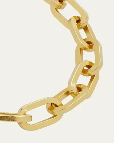 ben-amun 24k Gold Electroplate Oval Link Chain Bracelet | Thumbnail 3