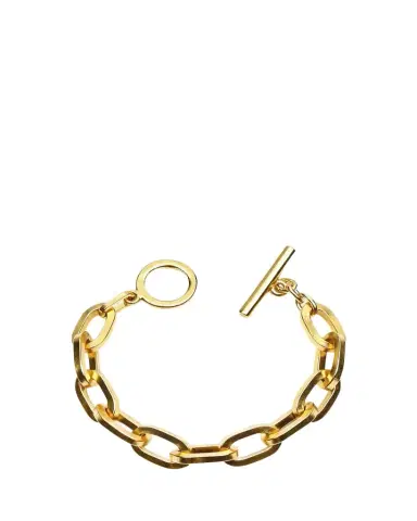 ben-amun 24k Gold Electroplate Oval Link Chain Bracelet | Thumbnail 1