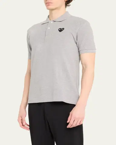 Comme des Garçons Men's Heart Polo Shirt | Thumbnail 4