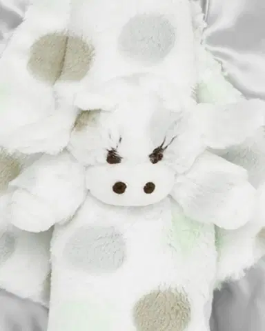 Little Giraffe Dotted Plush Baby Blanky | Thumbnail 2