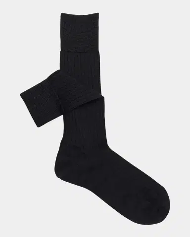 Sozzi Calze Men's Cashmere-Silk Crew Socks | Thumbnail 2