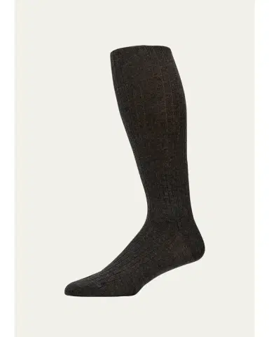 Sozzi Calze Men's Cashmere Silk Over-Calf Socks | Thumbnail 1