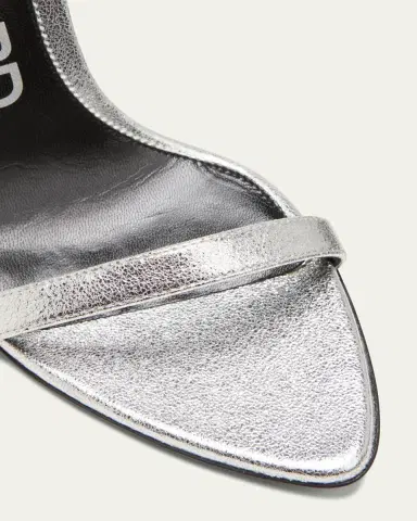 TOM FORD Padlock Metallic Stiletto Sandals | Thumbnail 9