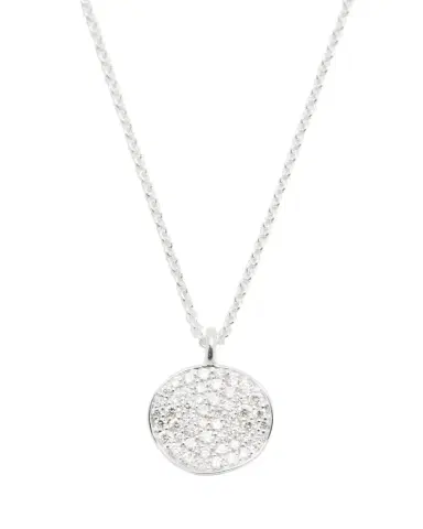 Ippolita Small Flower Pendant Necklace in Sterling Silver with Diamonds | Thumbnail 1 Ippolita Small Flower Pendant Necklace in Sterling Silver with Diamonds | Thumbnail 1