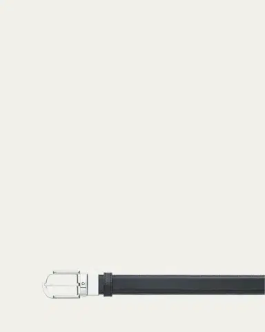 Montblanc Men's Horseshoe-Buckle Reversible Leather Belt | Thumbnail 2 Montblanc Men's Horseshoe-Buckle Reversible Leather Belt | Thumbnail 2