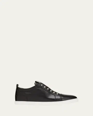 Christian Louboutin Men's F. A.V. Fique A Vontade Spiked Leather Slip-On Sneakers | Thumbnail 6 Christian Louboutin Men's F. A.V. Fique A Vontade Spiked Leather Slip-On Sneakers | Thumbnail 6