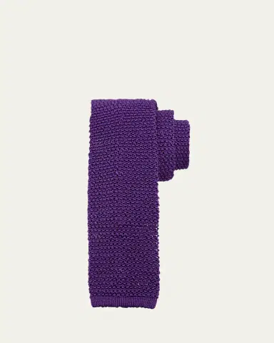 Charvet Men's Silk Knit Tie | Thumbnail 8