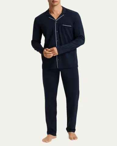 Hanro Men's Night & Day Knit Pajama Set | Thumbnail 6