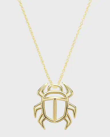 Aliita Beetle Necklace in 9k | Thumbnail 2