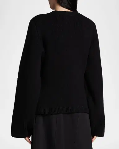 Khaite Scarlet Cashmere Cropped Cardigan | Thumbnail 2