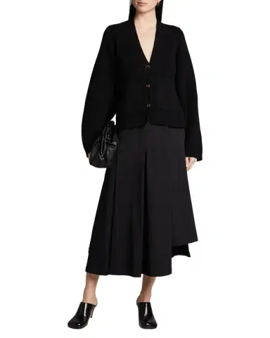Khaite Scarlet Cashmere Cropped Cardigan | Thumbnail 1
