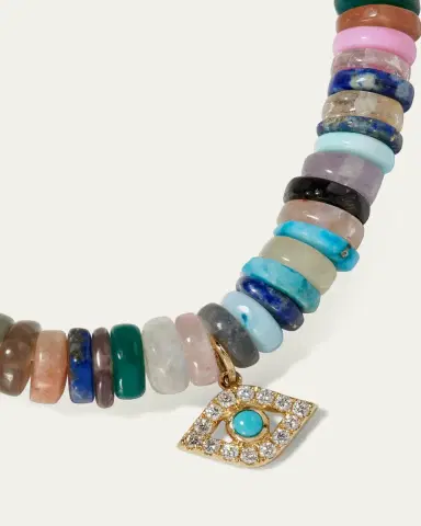 Sydney Evan Opal Bead Diamond Evil Eye Bracelet | Thumbnail 3 Sydney Evan Opal Bead Diamond Evil Eye Bracelet | Thumbnail 3
