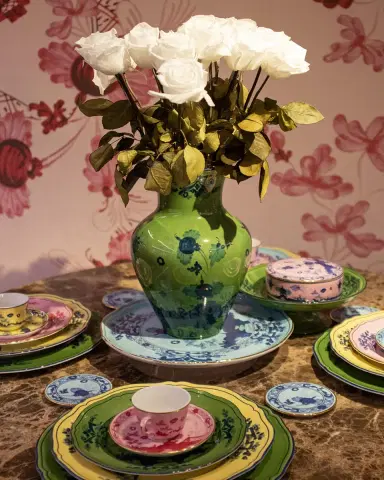 GINORI 1735 Oriente Itailano Iris Gold Tea Saucer | Thumbnail 5