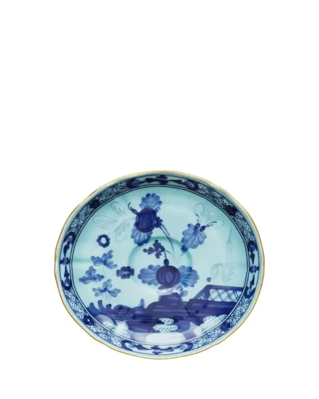 GINORI 1735 Oriente Itailano Iris Gold Tea Saucer