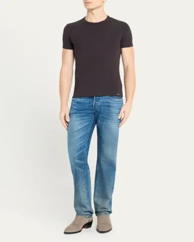 TOM FORD Men's Solid Stretch Jersey T-Shirt | Thumbnail 14