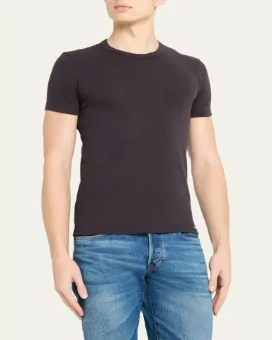 TOM FORD Men's Solid Stretch Jersey T-Shirt | Thumbnail 16