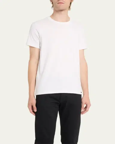 TOM FORD Men's Solid Stretch Jersey T-Shirt | Thumbnail 4
