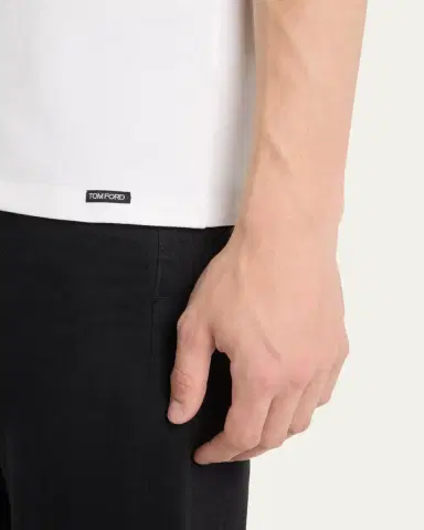 TOM FORD Men's Solid Stretch Jersey T-Shirt | Thumbnail 5