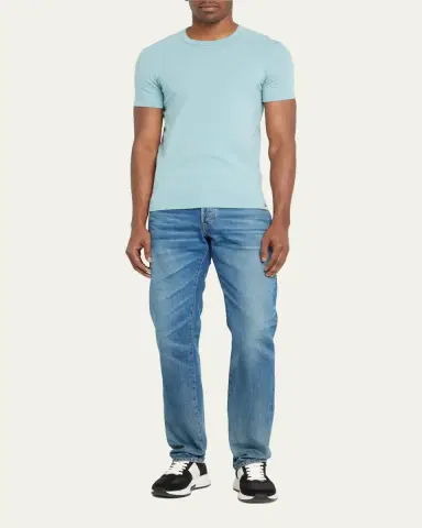 TOM FORD Men's Solid Stretch Jersey T-Shirt | Thumbnail 6