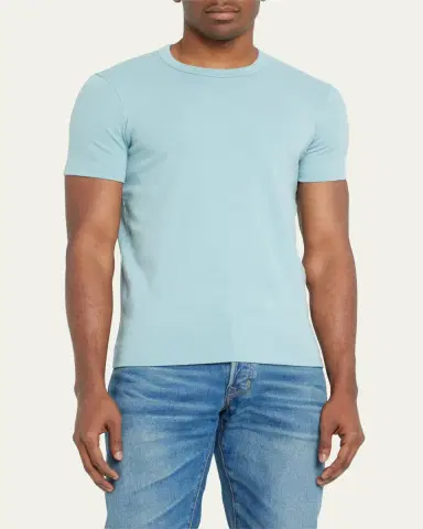 TOM FORD Men's Solid Stretch Jersey T-Shirt | Thumbnail 8