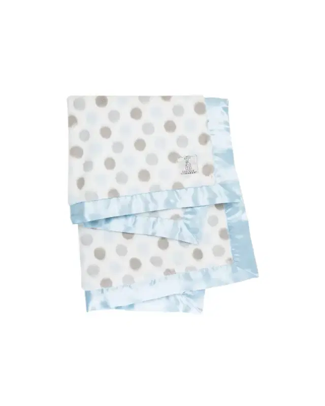 Little Giraffe Luxe Dot Printed Plush Baby Blanket