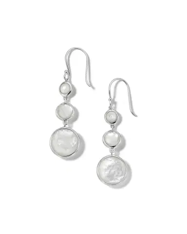 Ippolita Lollitini 3-Stone Drop Earrings in Sterling Silver | Thumbnail 1 Ippolita Lollitini 3-Stone Drop Earrings in Sterling Silver | Thumbnail 1